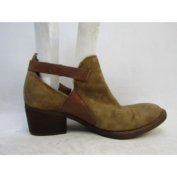 Born Size 8.5 M Brown Suede Chelsea Buckle Ankle Fashion Boots Bootie - Picture 4 of 11